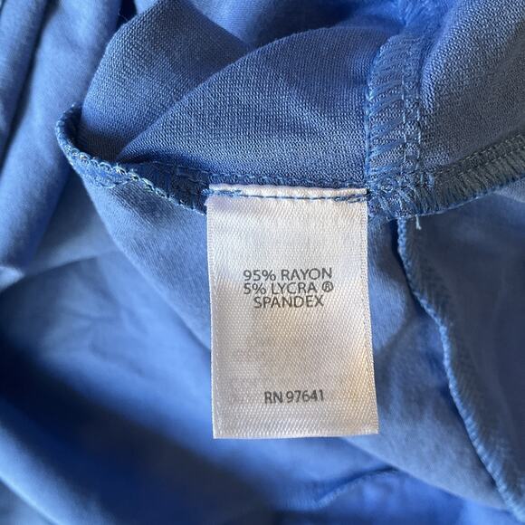 J. Jill Women Dress XS Blue Geometric Shift Wearever Collection Short Sleeve - Picture 3 of 9